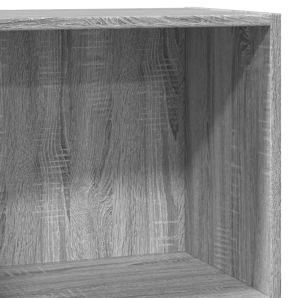 Bibliotecă, gri sonoma, 40x30x77 cm, lemn prelucrat
