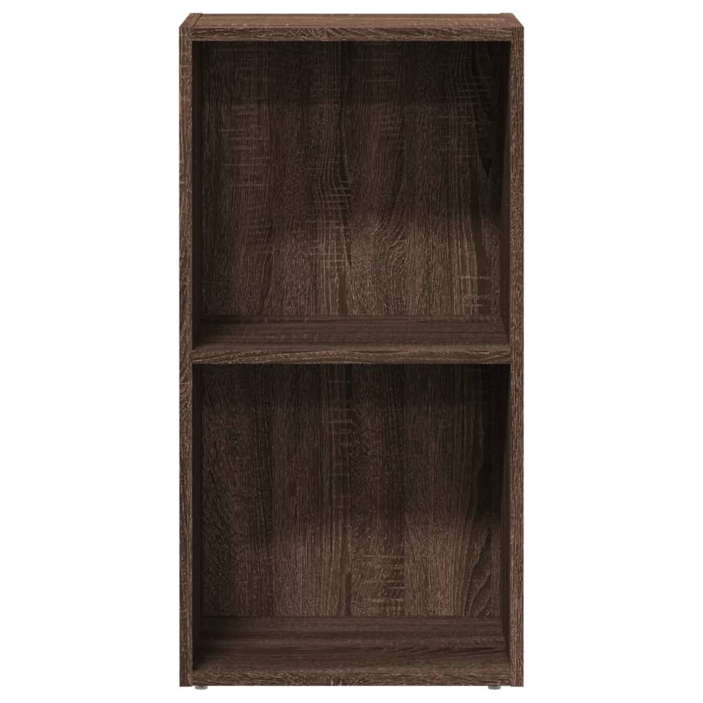Bibliotecă, stejar maro, 40x30x77 cm, lemn prelucrat