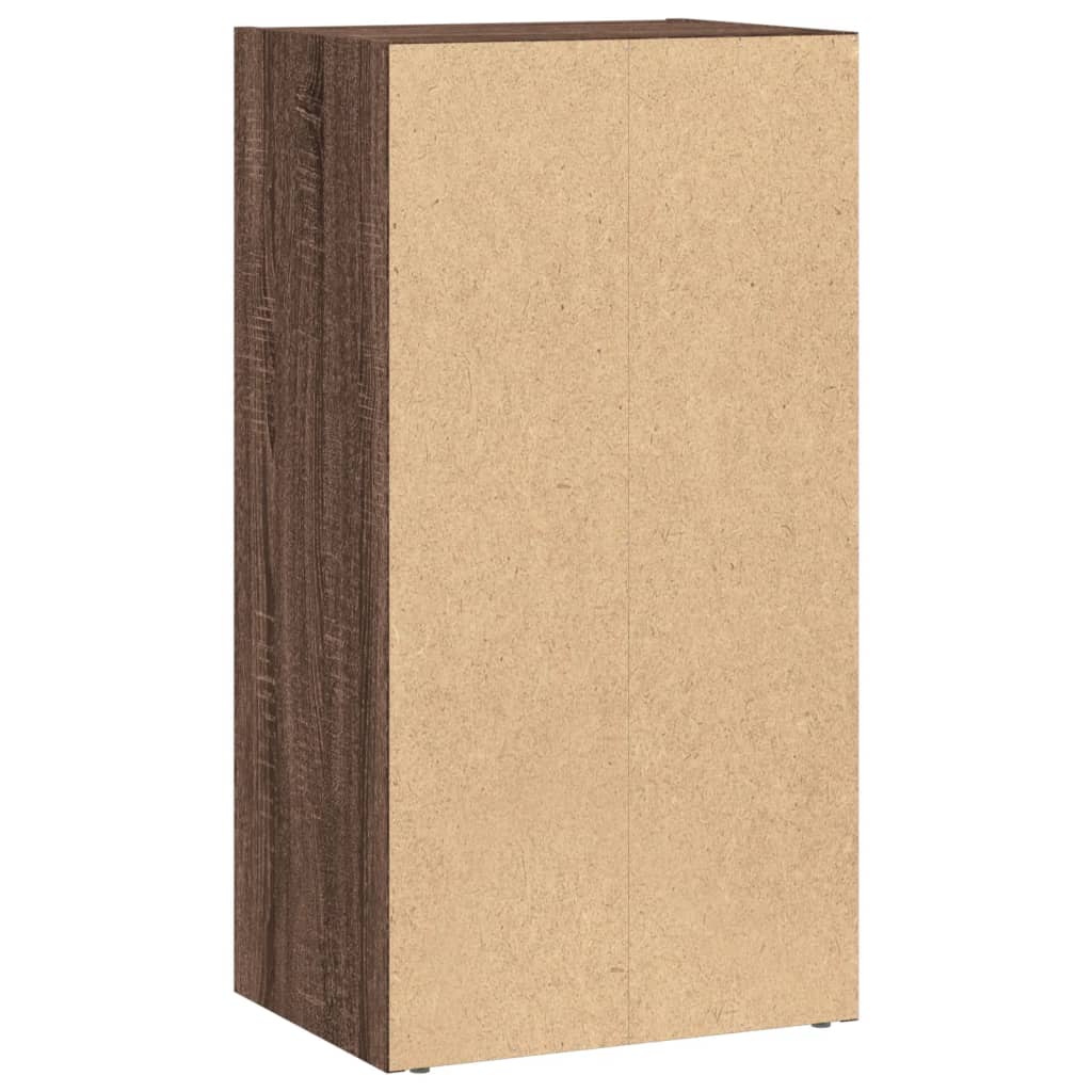 Bibliotecă, stejar maro, 40x30x77 cm, lemn prelucrat