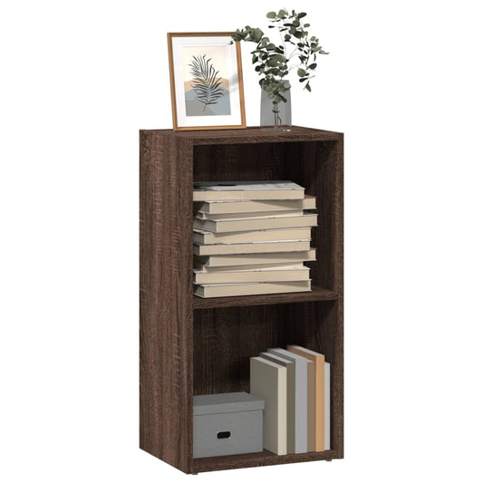 Bibliotecă, stejar maro, 40x30x77 cm, lemn prelucrat