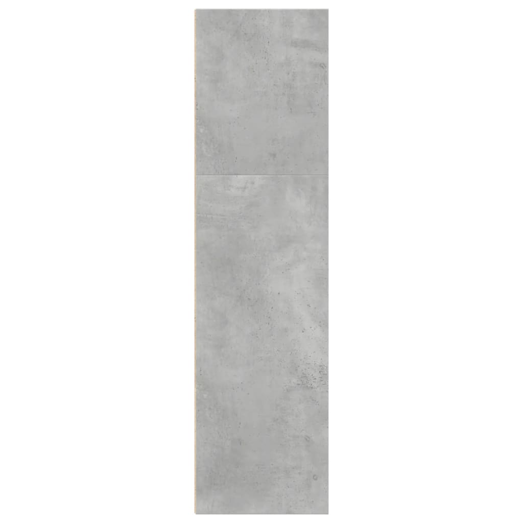 Bibliotecă, gri beton, 40x30x114 cm, lemn prelucrat