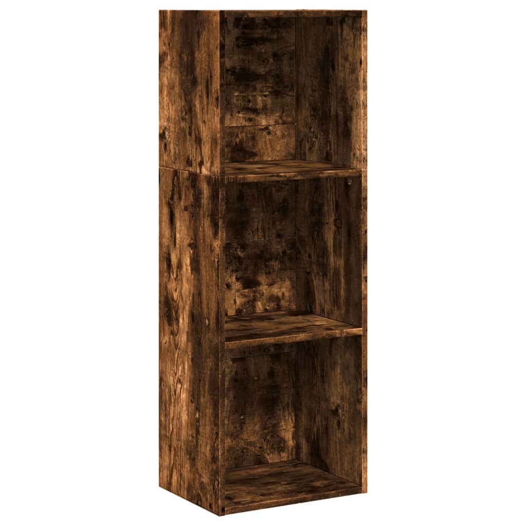 Bibliotecă, stejar fumuriu, 40x30x114 cm, lemn prelucrat
