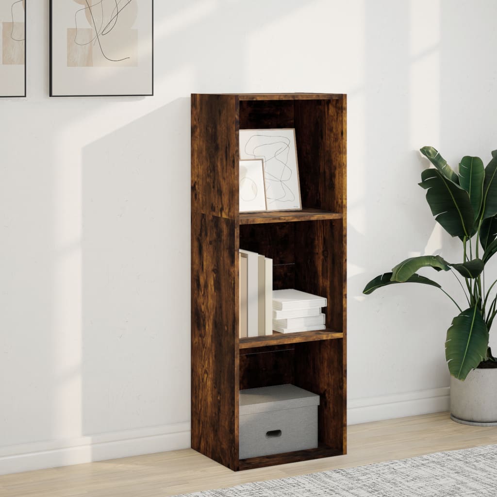 Bibliotecă, stejar fumuriu, 40x30x114 cm, lemn prelucrat