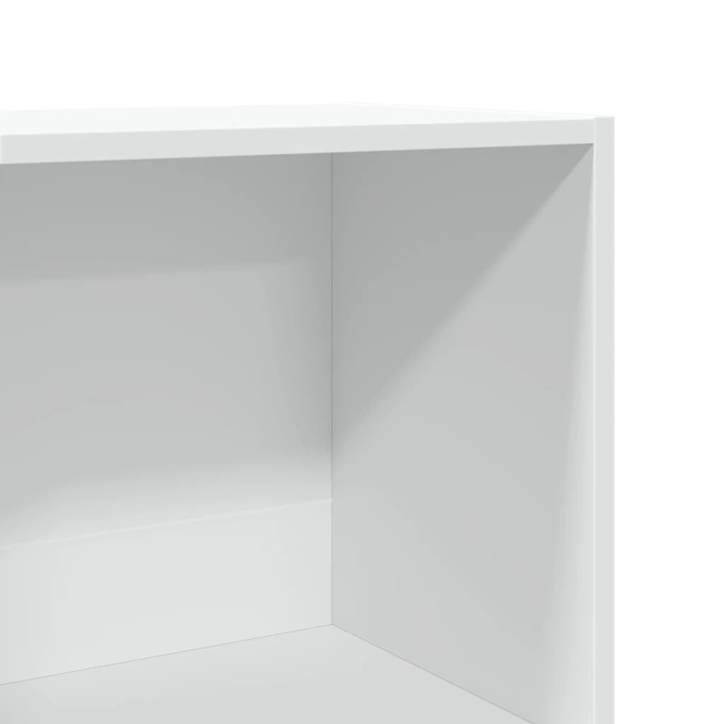 Bibliotecă, alb, 40x30x152 cm, lemn prelucrat