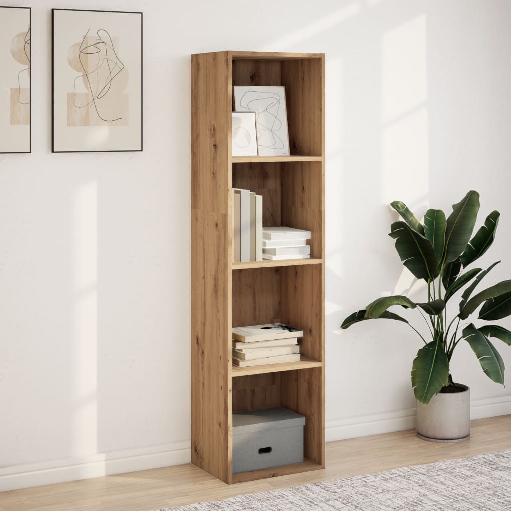 Bibliotecă, stejar artizanal, 40x30x152 cm, lemn prelucrat