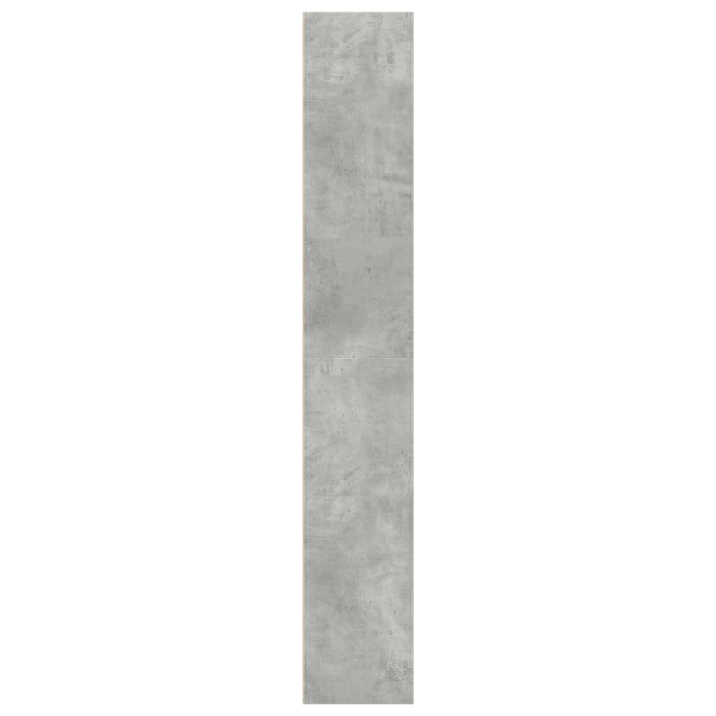 Bibliotecă, gri beton, 40x30x189 cm, lemn prelucrat