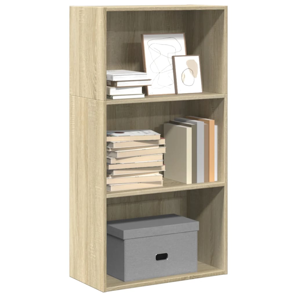 Bibliotecă, stejar sonoma, 60x30x114 cm, lemn prelucrat