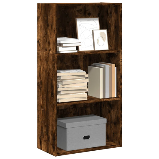 Bibliotecă, stejar fumuriu, 60x30x114 cm, lemn prelucrat