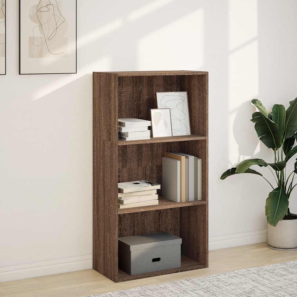 Bibliotecă, stejar maro, 60x30x114 cm, lemn prelucrat