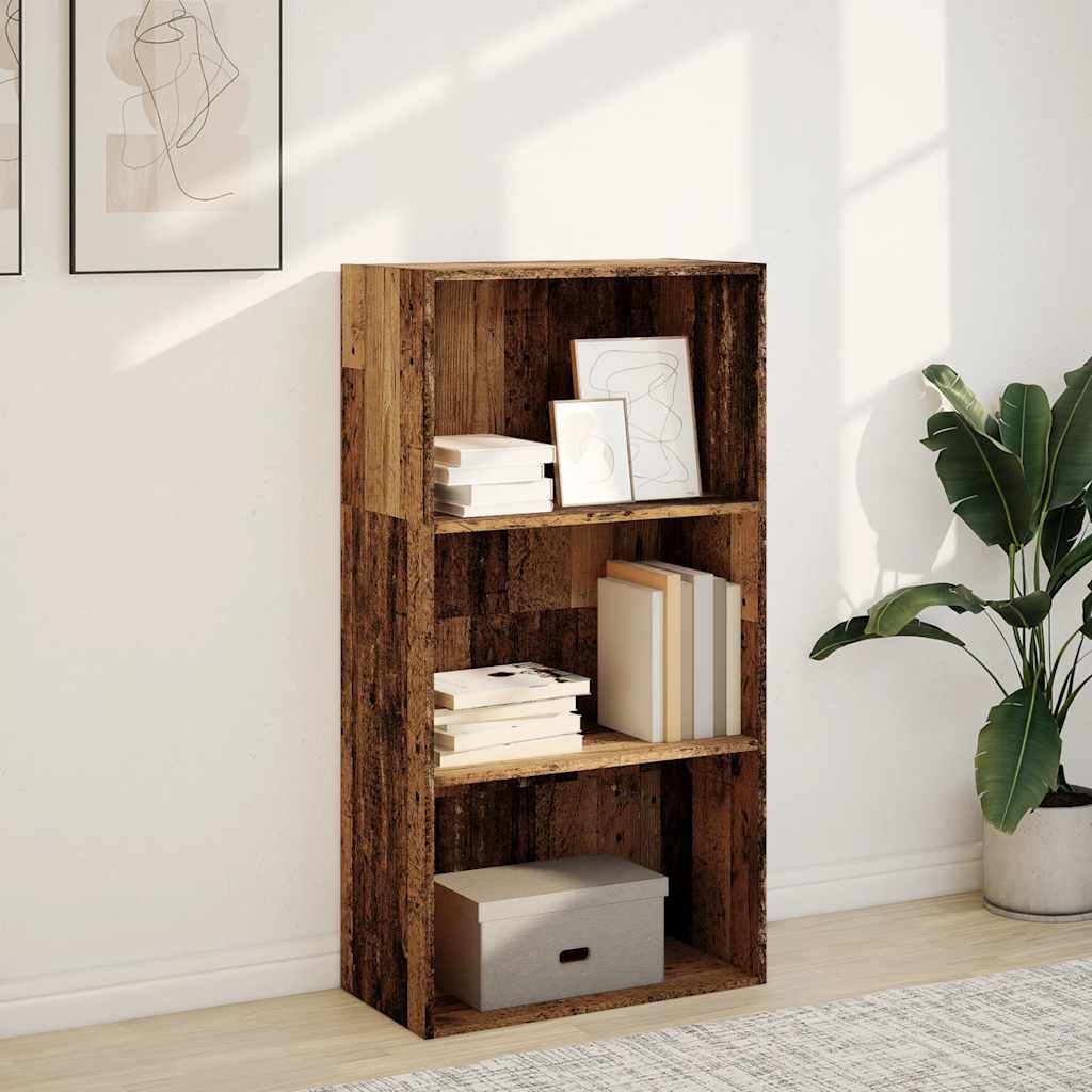 Bibliotecă, lemn vechi, 60x30x114 cm, lemn prelucrat