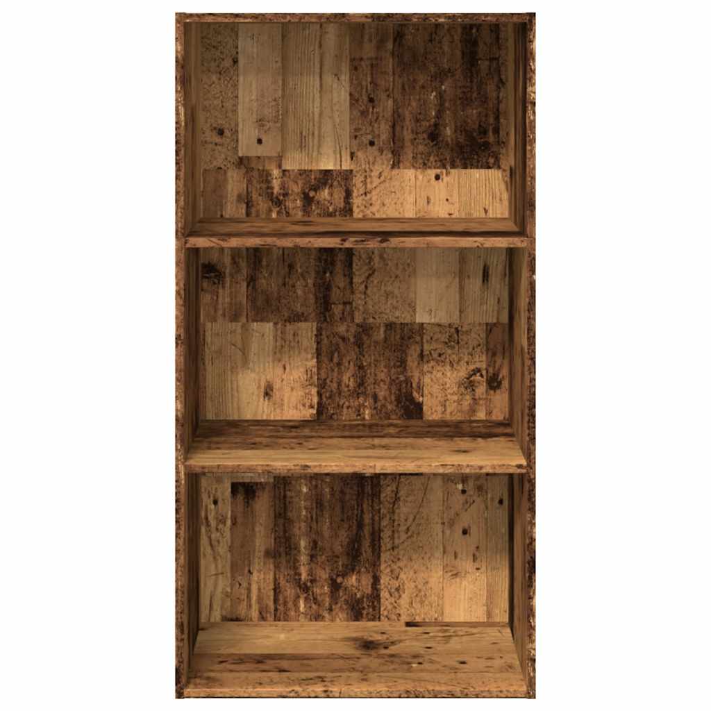 Bibliotecă, lemn vechi, 60x30x114 cm, lemn prelucrat