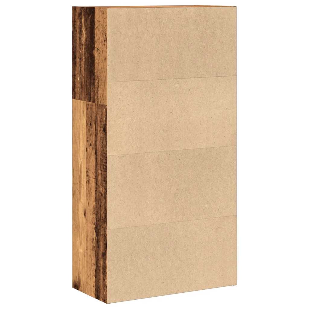 Bibliotecă, lemn vechi, 60x30x114 cm, lemn prelucrat