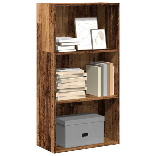 Bibliotecă, lemn vechi, 60x30x114 cm, lemn prelucrat