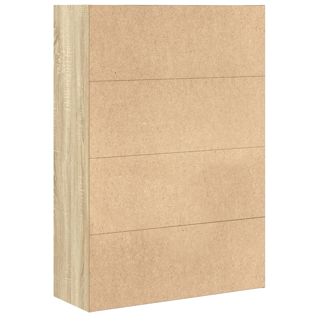 Bibliotecă, stejar sonoma, 80x30x114 cm, lemn prelucrat