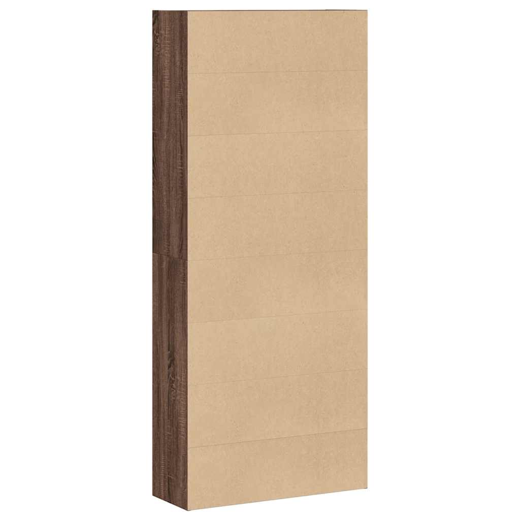 Bibliotecă, stejar maro, 80x30x189 cm, lemn prelucrat