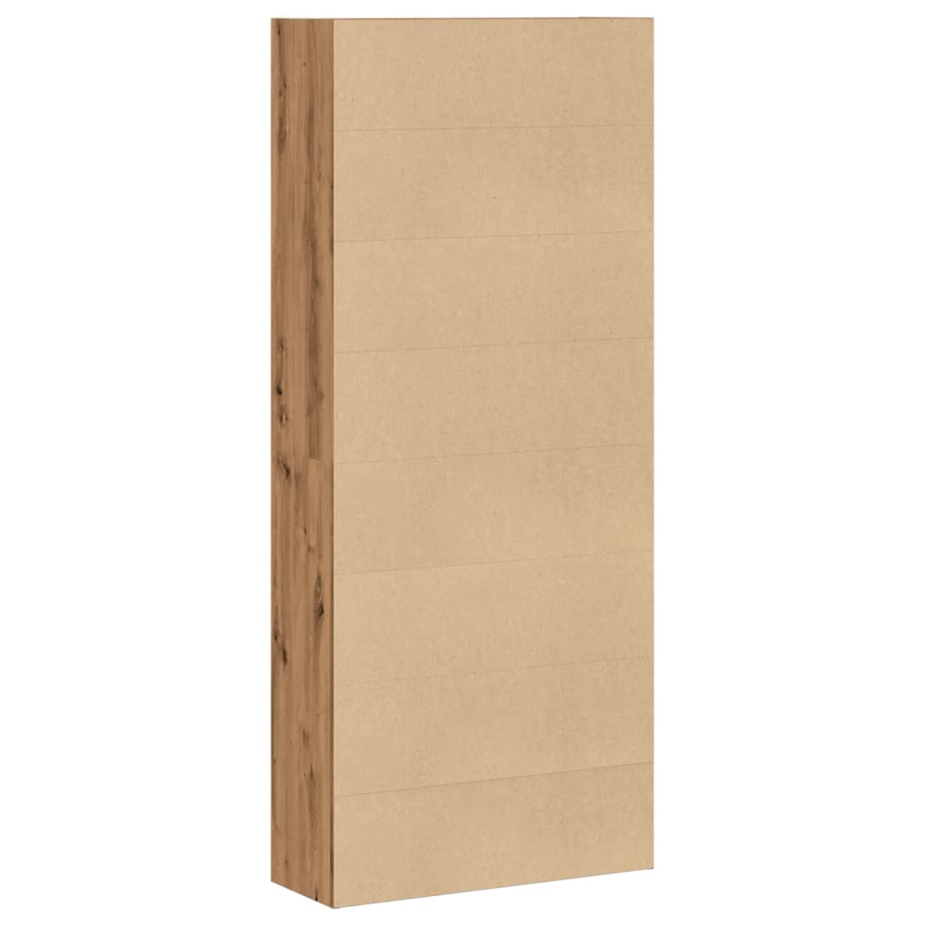 Bibliotecă, stejar artizanal, 80x30x189 cm, lemn prelucrat