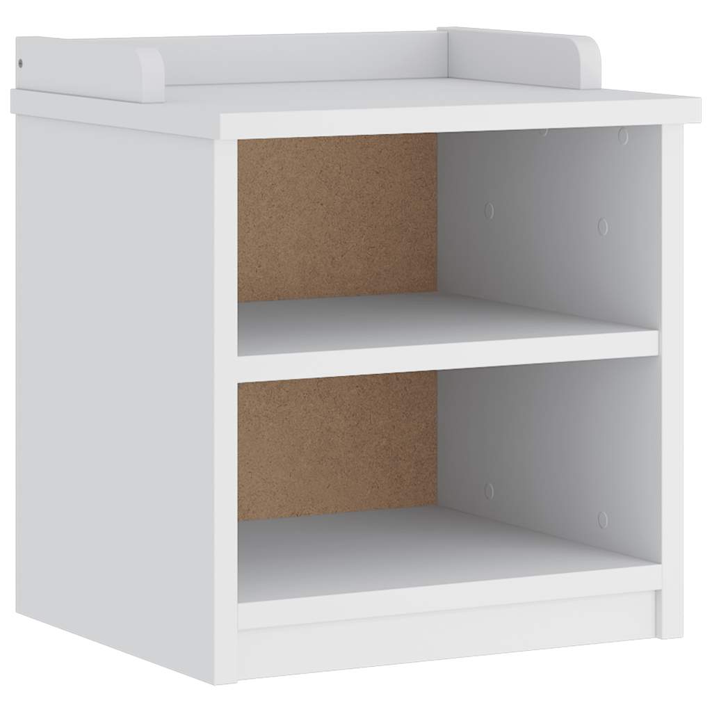 Bancă pentru hol „SANDNES” albă 45x40x50 cm, lemn masiv de pin