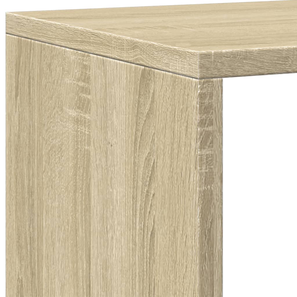 Bibliotecă, stejar Sonoma, 137,5x29x137,5 cm, lemn prelucrat