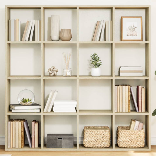 Bibliotecă, stejar Sonoma, 137,5x29x137,5 cm, lemn prelucrat