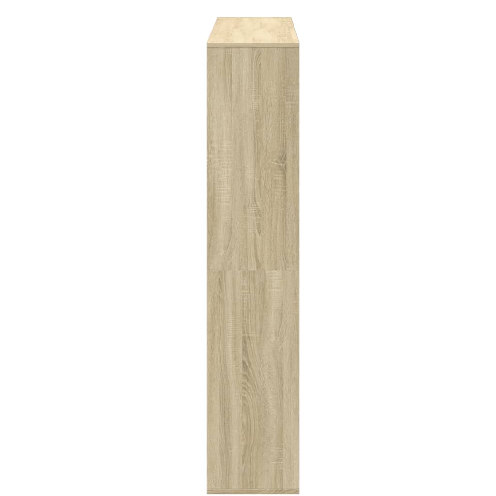 Bibliotecă, stejar Sonoma, 132x29x141,5 cm, lemn prelucrat