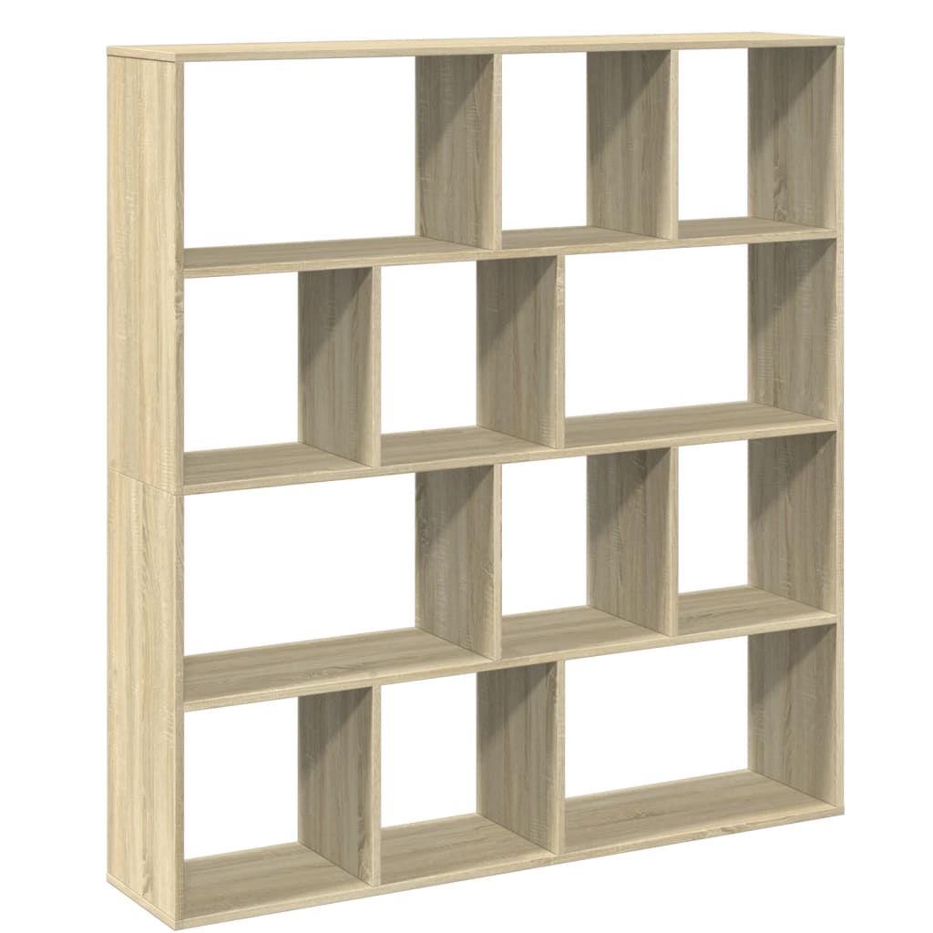 Bibliotecă, stejar Sonoma, 132x29x141,5 cm, lemn prelucrat