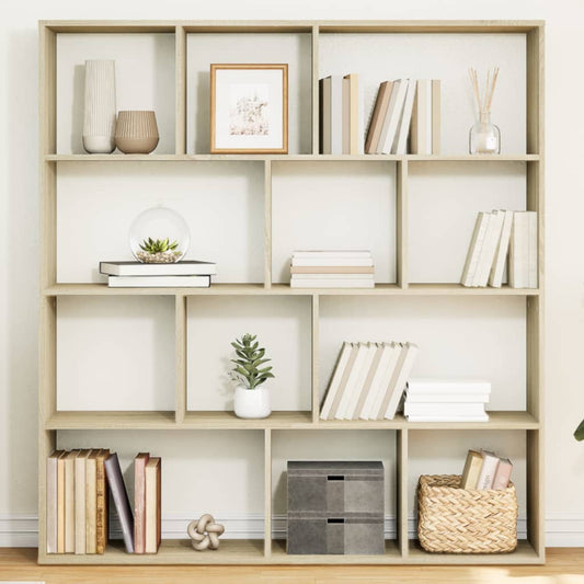 Bibliotecă, stejar Sonoma, 132x29x141,5 cm, lemn prelucrat