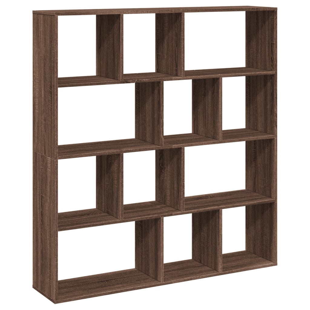Bibliotecă, stejar maro, 132x29x141,5 cm, lemn prelucrat