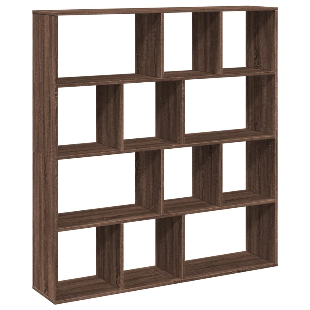 Bibliotecă, stejar maro, 132x29x141,5 cm, lemn prelucrat