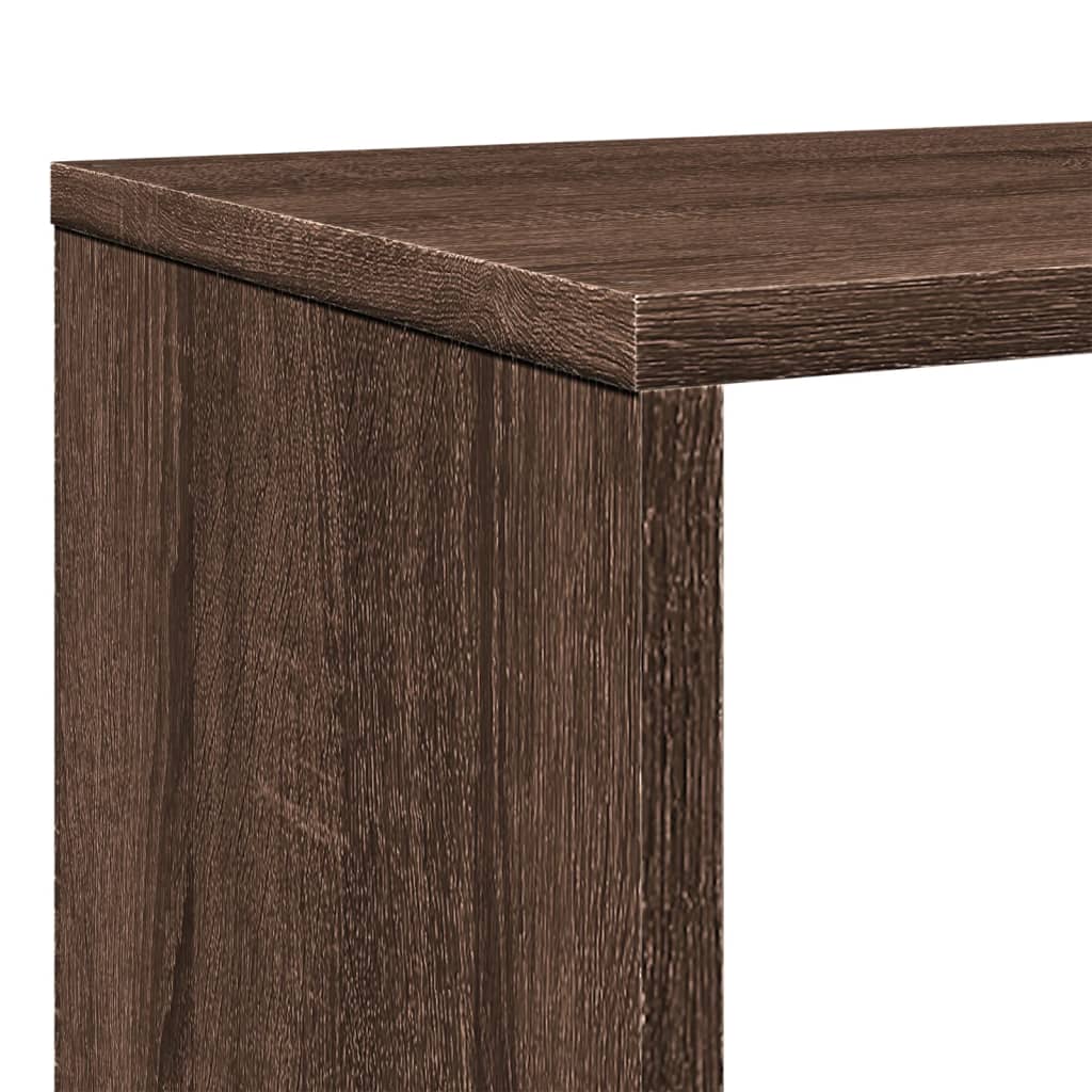 Bibliotecă, stejar maro, 132x29x141,5 cm, lemn prelucrat