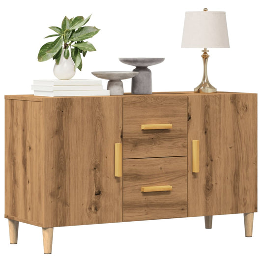 Dulap, stejar artizanal, 100x36x60 cm, lemn prelucrat