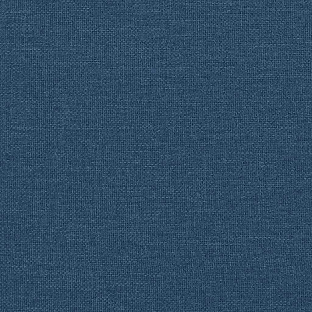 Scaune de bucătărie, 4 buc., albastru, material textil