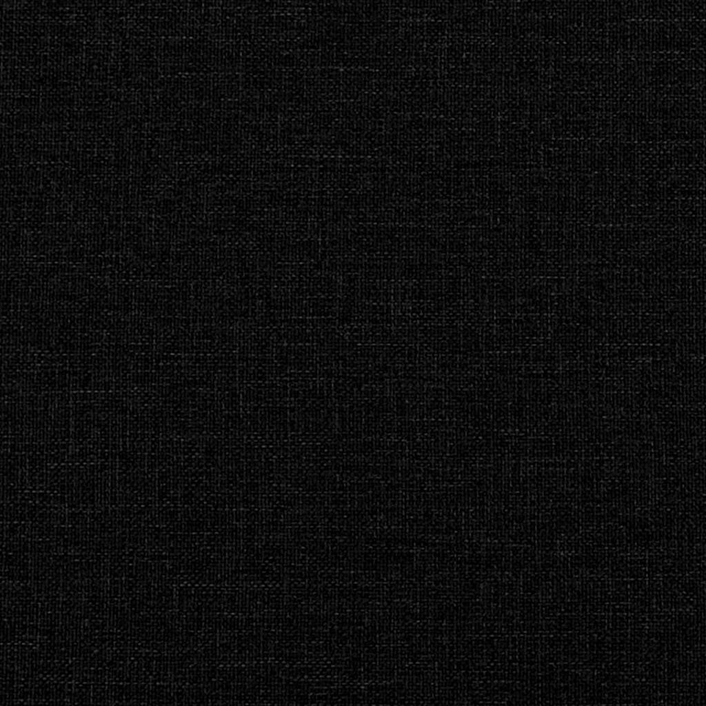 Scaune de bucătărie, 4 buc., negru, material textil
