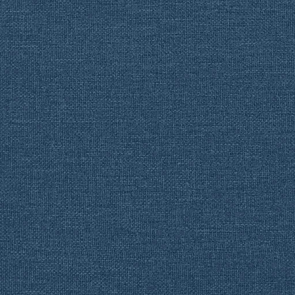 Scaune de bucătărie, 4 buc., albastru, material textil
