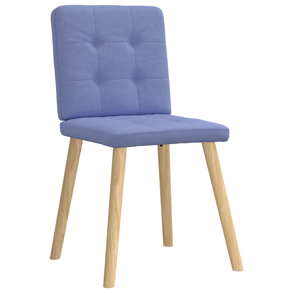 Scaune de sufragerie 6 buc țesătură Jeans Blue