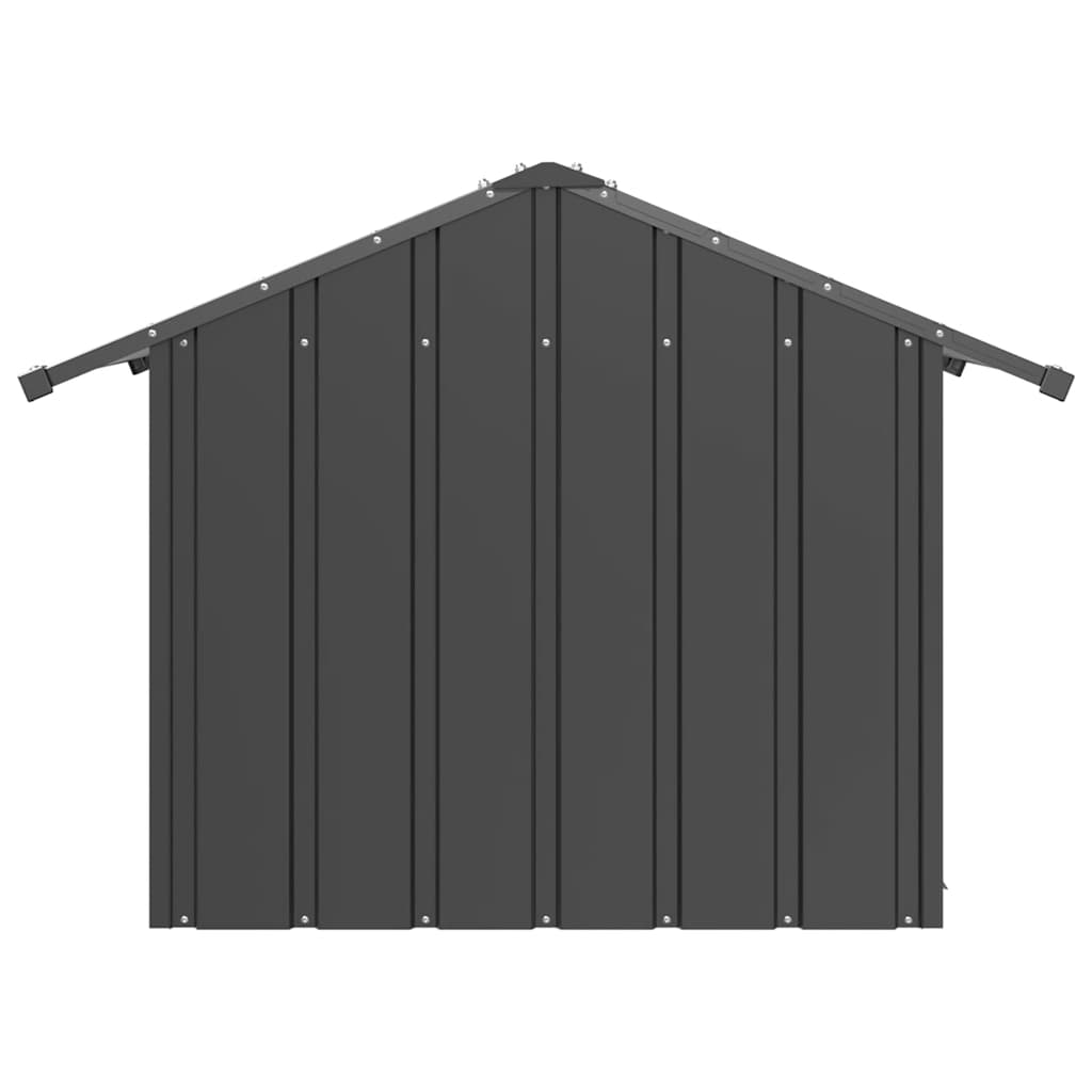 Casă pentru câini cu acoperiș 85x107x81 cm oțel galvanizat