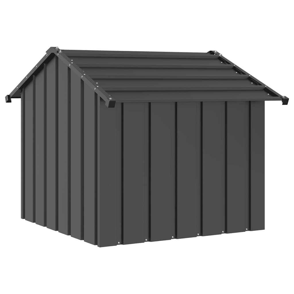 Casă pentru câini cu acoperiș 85x107x81 cm oțel galvanizat