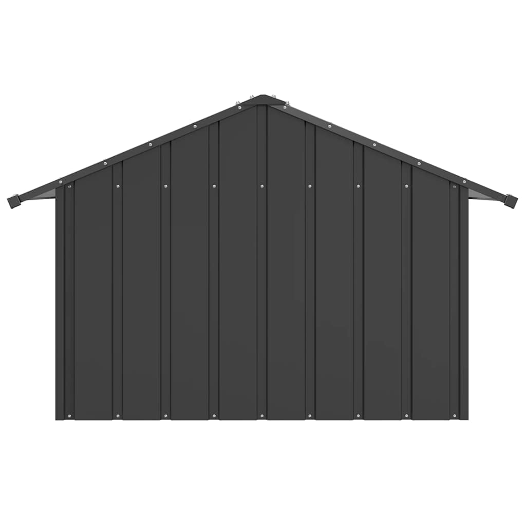 Casă pentru câini cu acoperiș 83x130x85 cm oțel galvanizat