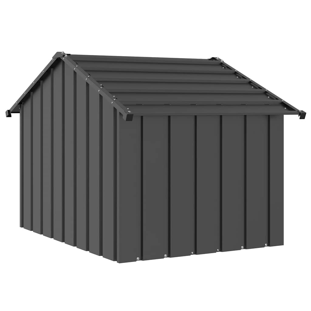 Casă pentru câini cu acoperiș 83x130x85 cm oțel galvanizat
