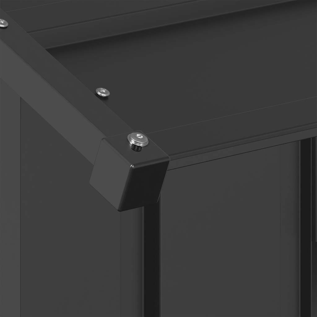 Casă pentru câini cu acoperiș 83x130x85 cm oțel galvanizat