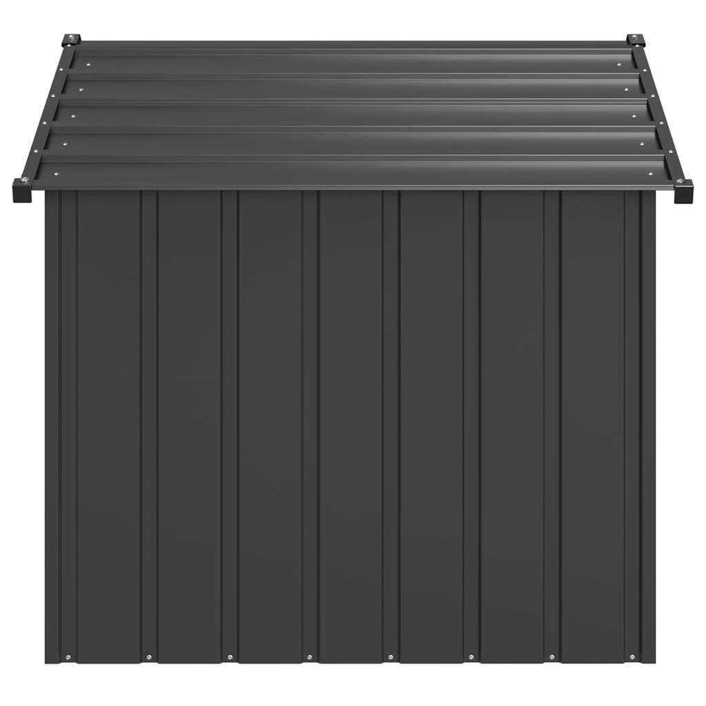 Casă pentru câini cu acoperiș 131x101x102 cm oțel galvanizat