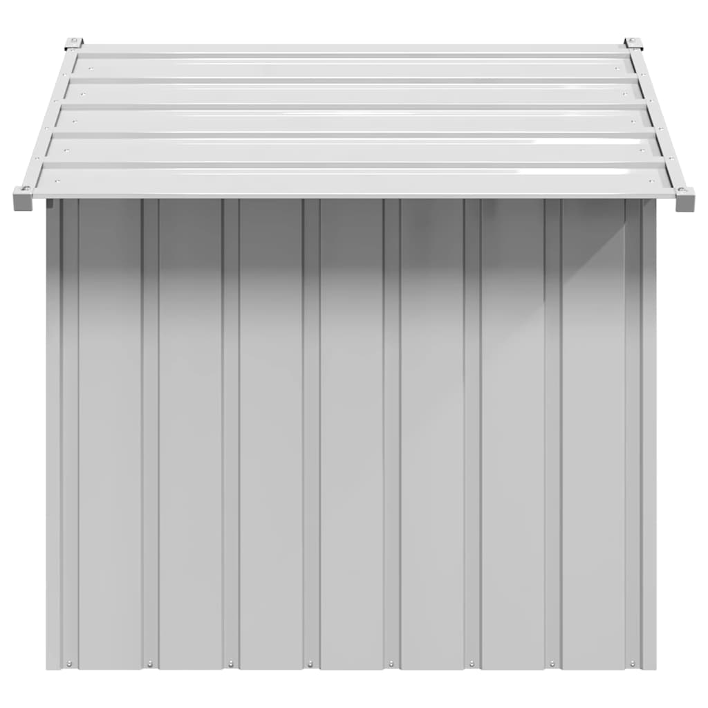 Casă pentru câini cu acoperiș 131x101x102 cm oțel galvanizat