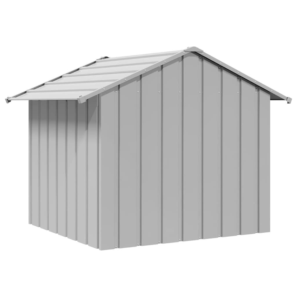 Casă pentru câini cu acoperiș 131x101x102 cm oțel galvanizat
