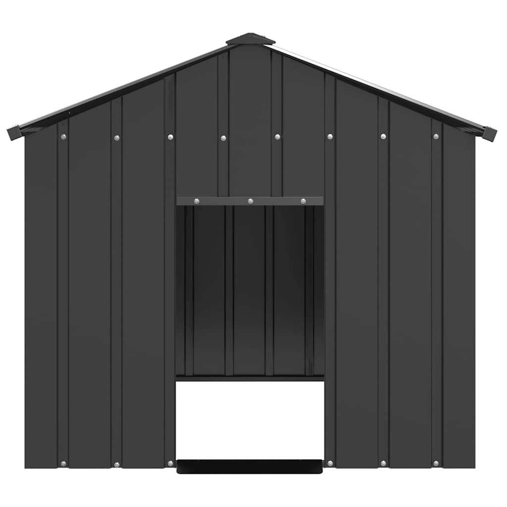 Casă pentru câini cu acoperiș 113x153x101 cm oțel galvanizat