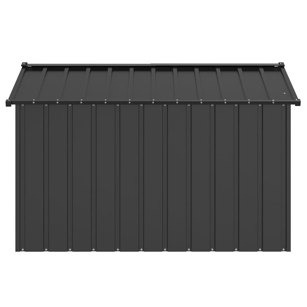 Casă pentru câini cu acoperiș 113x153x101 cm oțel galvanizat