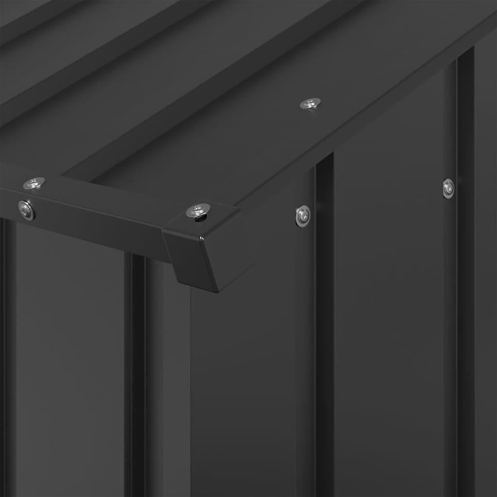 Casă pentru câini cu acoperiș 113x153x101 cm oțel galvanizat