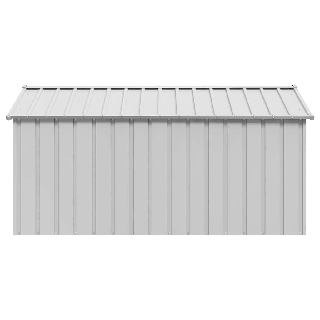 Casă pentru câini cu acoperiș 114x202x101 cm oțel galvanizat