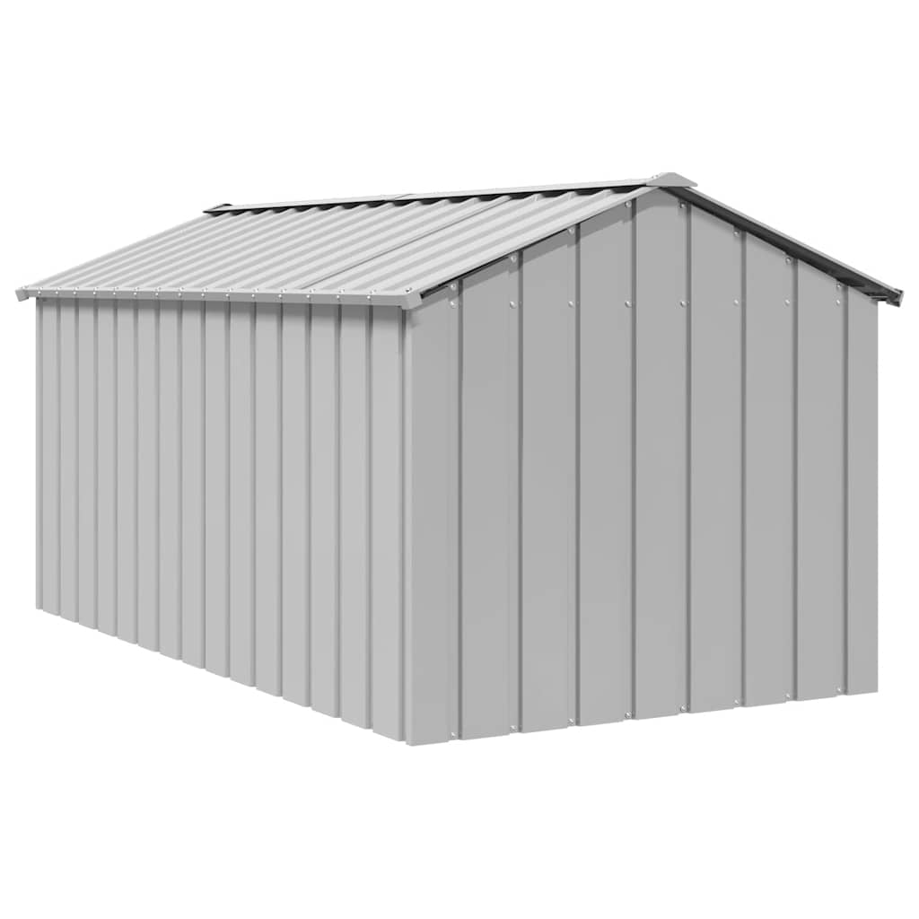 Casă pentru câini cu acoperiș 114x202x101 cm oțel galvanizat
