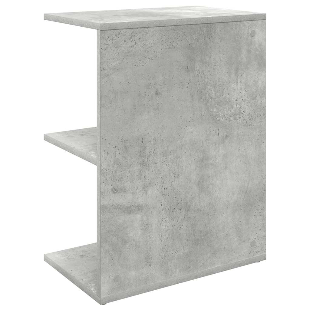 Noptiera gri beton 46,5x29x61 cm Lemn prelucrat