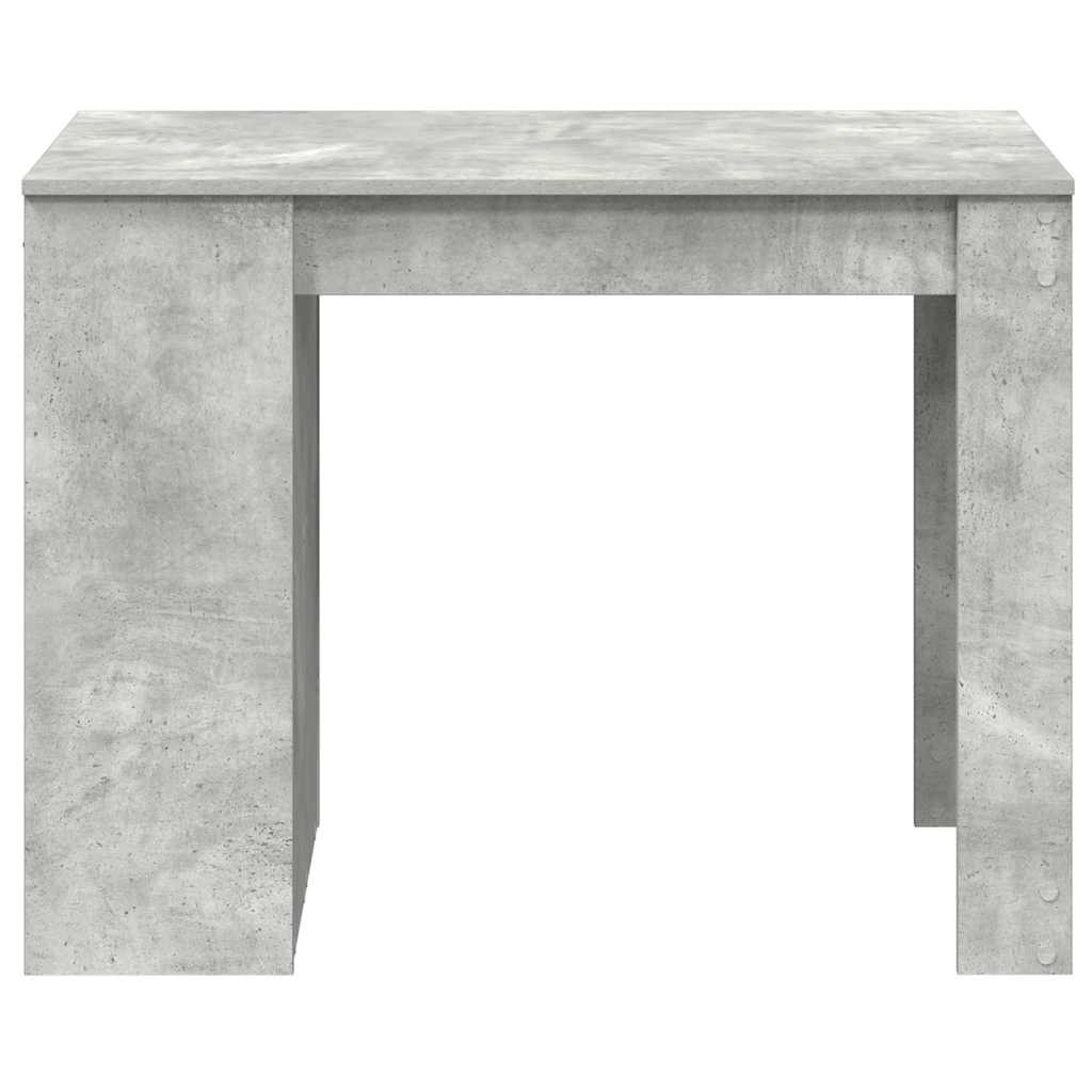 Birou cu sertar și raft Gri beton 102x62x77,5 cm lemn prelucrat