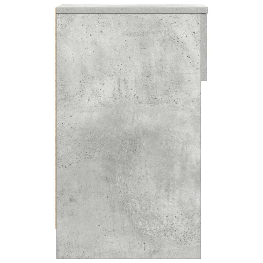 Noptiera cu sertar gri beton 20x36x60 cm